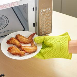 Quality high quality traditional long silicone oven heat gloves hot mitts wholesale