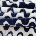 Cationic Jacquard Flannel Fleece Fabric 260gsm For Warm Blanket Home Textile