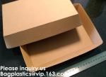 Disposable F Flute Corrugated Kraft Paper Food Tray For Hot Dog Burger Fries