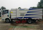 HOWO RHD / LHD Mobile Road Sweeper Truck , Truck Mounted Street Sweeper
