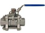 Stainless Steel ASTM A312 TP316L Forged 3 Way Ball Valve 2" 150# RF RTJ BW