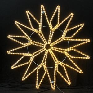 Quality 110V/220V LED rope light star motif light IP55 for Christmas show wedding use shopping mall commercial decorating lights wholesale