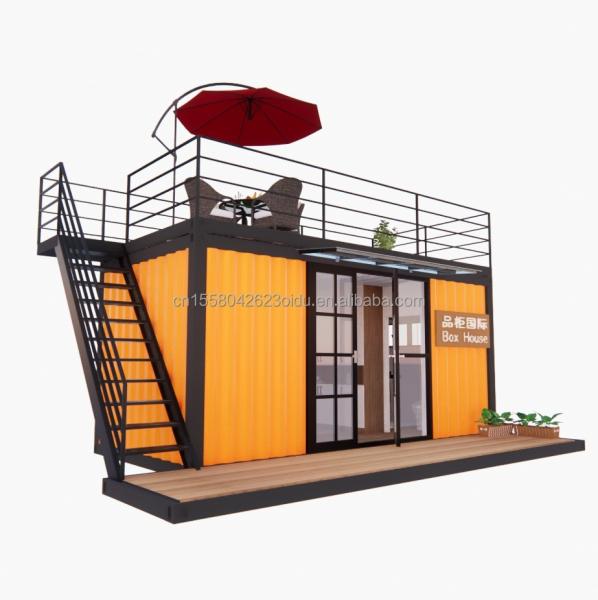 Hotel 20 Foot Portable Container Clothes Shop Prefabricated Cafe Mobile Store