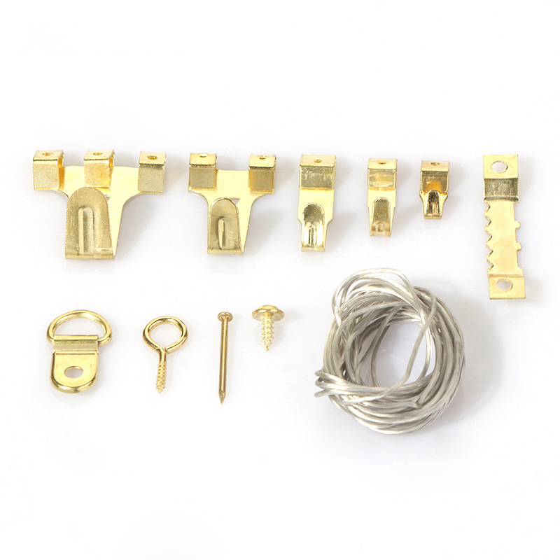 Beauty Assorted Hangers Iron Alloy Nail Hooks Pic Photo Clip Hanger Hardware Kit Steel