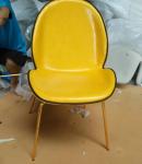 Modern Velvet Fabric Dining Chairs Living Room Chairs with Metal Legs Dining