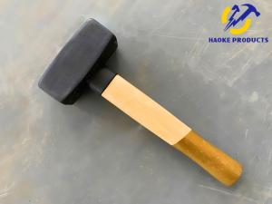 Quality 1000G Size Forged Steel Stoning Hammer With Yellow Color Wooden Handle (XL0057-YELLOW) wholesale
