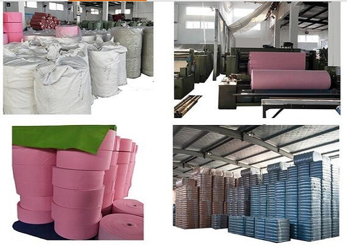Regenerated Non Woven Polyester Fabric , Industrial Plain Polyester Fabric Rolls