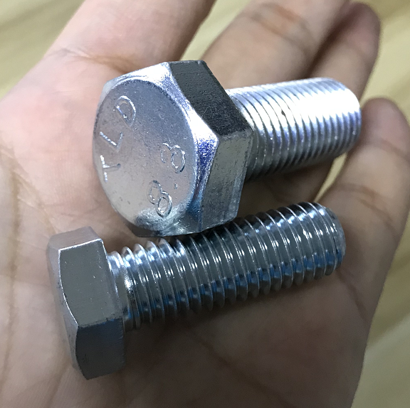M36 Din933 Din934 Stainless Steel Hex Bolt and Nut Set with White Zinc .Yellow Zinc. HDG