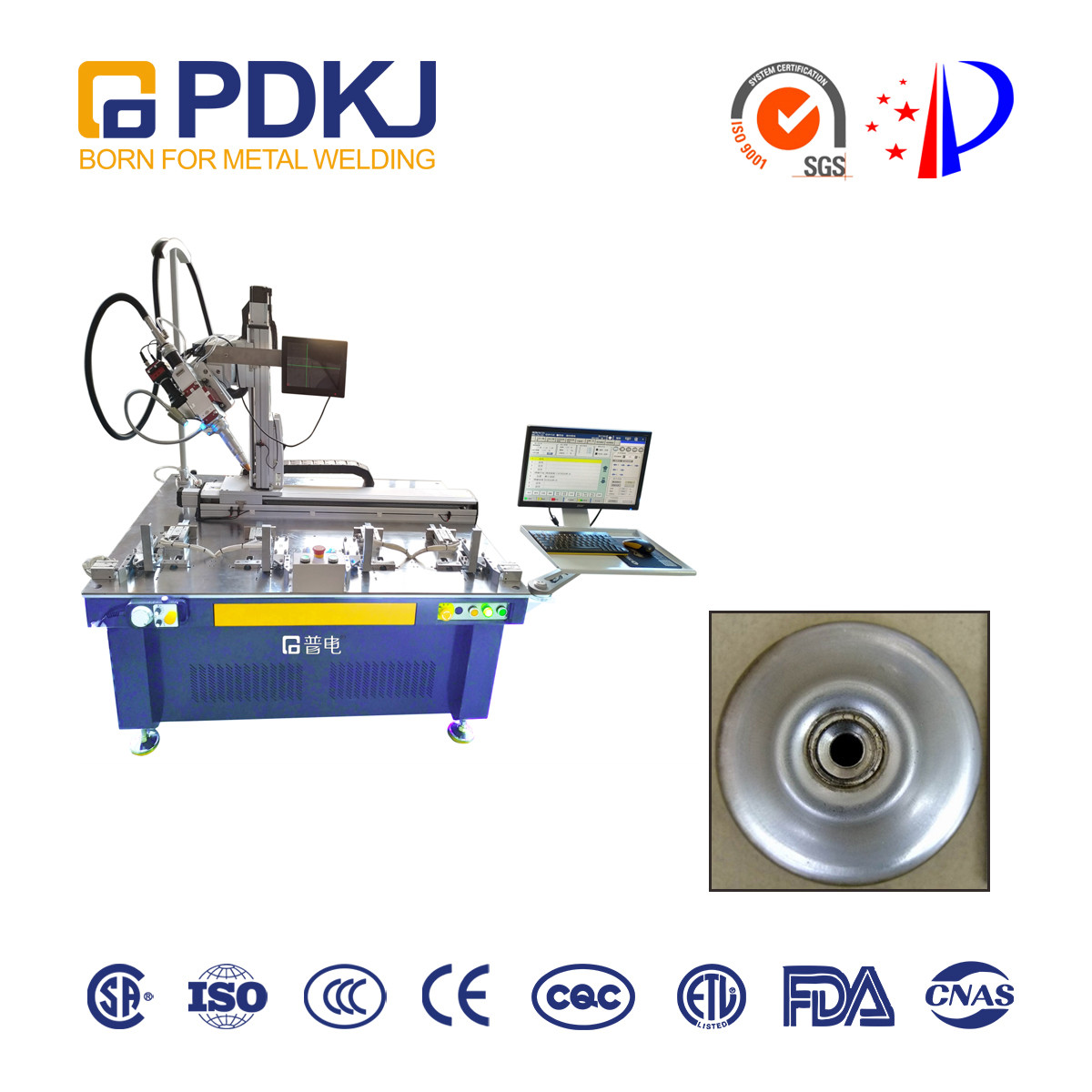2000W Ss Steel Welding Machine With Triaxial Mobile Platform