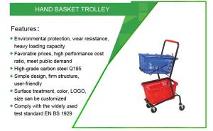 Quality Hand Basket Unfolded 280L Grocery Shopping Cart wholesale