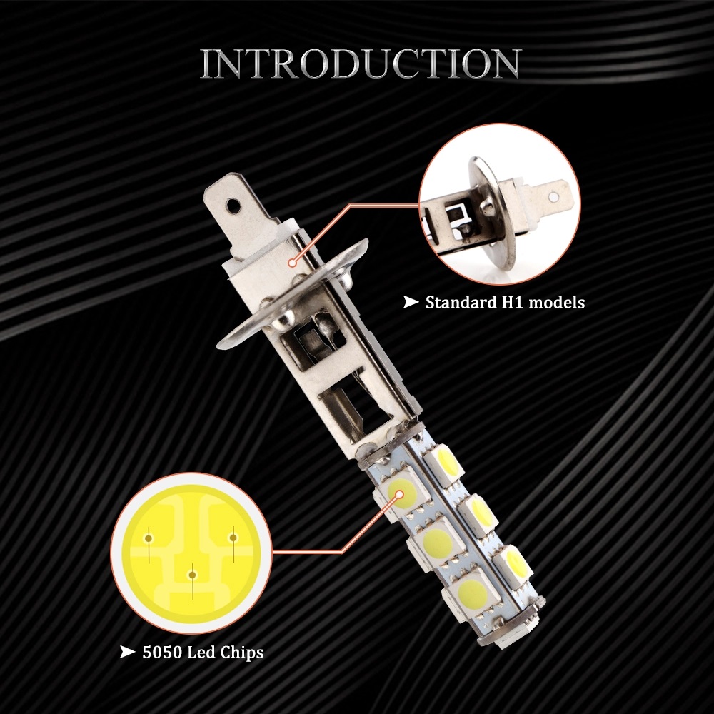 Super Bright H1 H3 9pcs 160LM LED Fog Light Bulbs