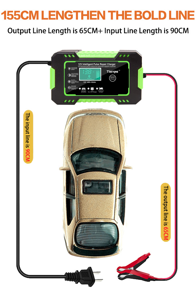 Caravan PWM Smart Battery Charger 12V 6A With Pulse Repair