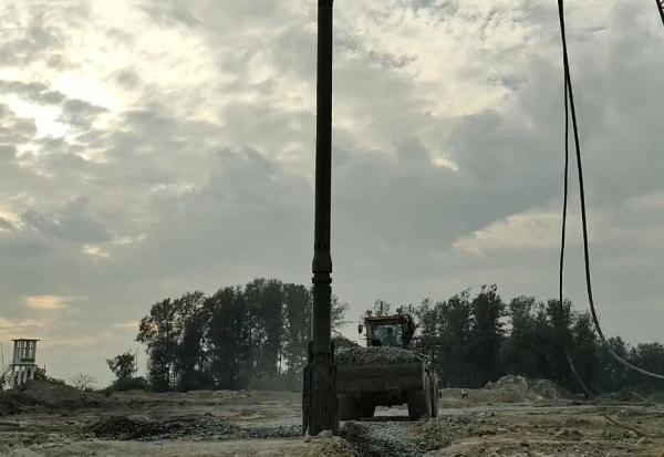 Bvem 130kw Vibro Floatation Technique Equipment Construction Of Karnaphuli River