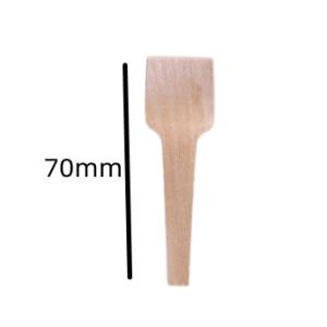 Quality 70mm Eco Friendly Disposable Wooden Utensils Mini Wooden Teaspoons 70mm wholesale