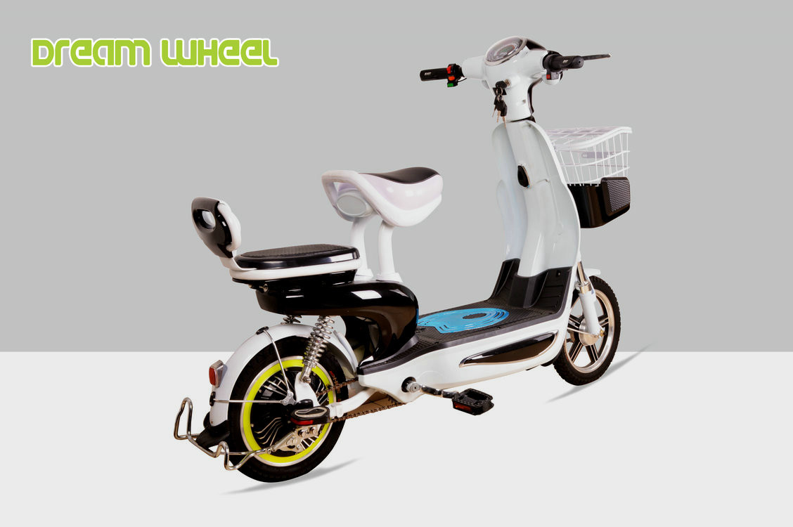 48V 350W Small Lovely Pedal Assisted Electric Bicycle With Long Travel Distance