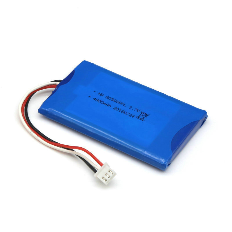 Custom PL805080 4000mAh 3.7V Lithium Ion Polymer Battery Pack