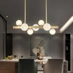 Modern long chandelier minimalist light luxury nordic style lamp(WH-MI-226)