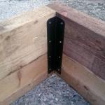 Furniture Set of 4 Raised Garden Bed Corner Brackets Made of Stainless Steel and