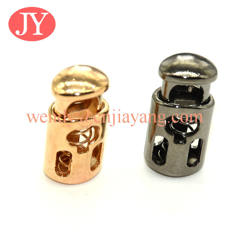 jiayang Custom colour metal cord lock end stopper for string