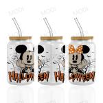 Mickey Design Halloween UV DTF Cup Wraps For Glass Tumblers Transfers