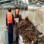Width 2m Seaweed Cutting Machine Reed Harvester water cleaning