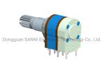 RV12321GSKA Rotary 12mm Potentiometer Dual Unit Shaft Sealed With Switch