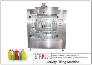 Quality Touch Screen Control Automatic Liquid Filling Machine , Time Gravity Liquid Filling Equipment wholesale