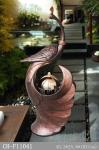 103cm Peacock Lighted Animal Outdoor Water Fountains
