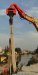 10-70 Ton Excavator Mounted Pile Hammer High Efficiency