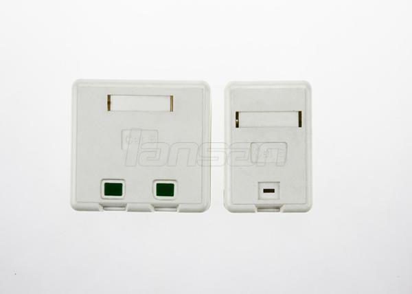 UK Type UL ABS Network Cable Assembly Cat5e One Port Faceplate