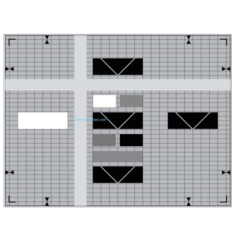 Sineimage YE0185 Ikegami Set Up Test Chart 