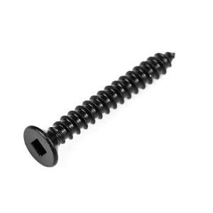 Quality Metric Wooden Construction 410 Stainless Steel Flat Head Black Wood Screws for Wood Ceiling Partition wholesale