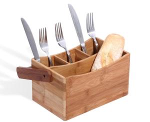 Quality bamboo silverware sorter silverware caddy wholesale
