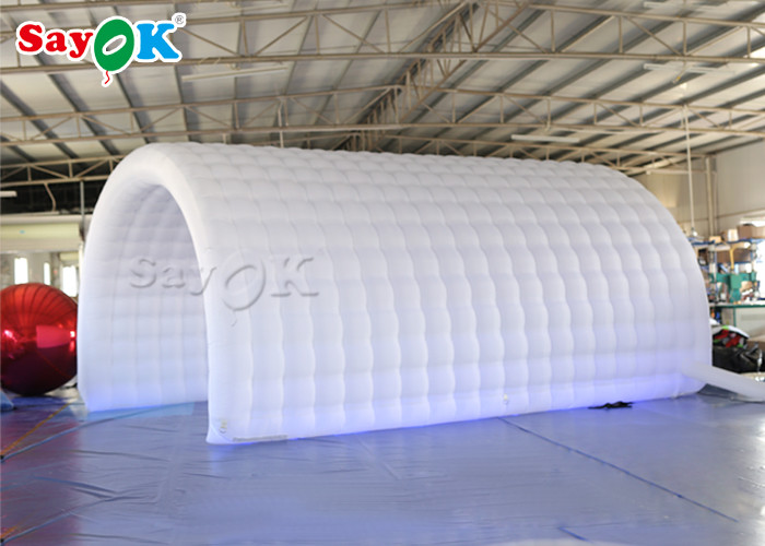 Inflatable Lawn Tent White Oxford Cloth Inflatable Channel Tent 6*3*3mH For Sports Competition