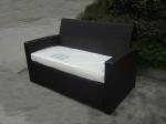 4pcs KD steel cane sofa