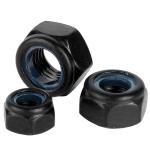Fastener DIN985 Metric Stainless Steel Hex Flange Nylon Lock Nut