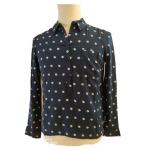 Autumn Female Long Sleeve Floral Blouse And Shirt With Chest Pocket