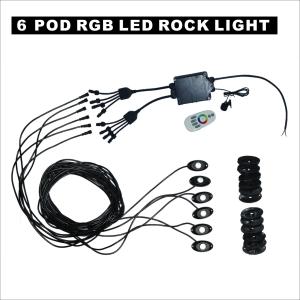 Quality Waterproof 6 Pods Bluetooth Rgb Led Rock Lights wholesale