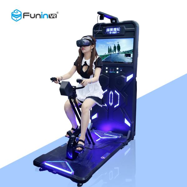 1 player Indoor Virtual Reality Stationary Bike / Exercise Bike Virtual Ride