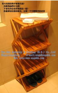 Quality Wooden folding frame, bamboo storage rack, bamboo shelving, bamboo towel rack wholesale
