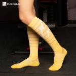 Female Polyester Athletic Compression Sports Socks Customized Colors