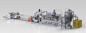 Quality 1000mm Transparent Plastic Sheet for cup Production Line PET Sheet Making Machine wholesale