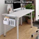 Desk Side Storage Hanging Desk Organizer White Document Shelf for Office and