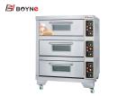 Stainless Steel Three Deck Electric Bread Bakery Oven