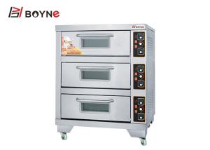 Quality Stainless Steel Three Deck Electric Bread Bakery Oven wholesale