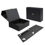 Book Shape Rigid Collapsible Box Magnetic Lid Luxury Folded Paper Gift Box