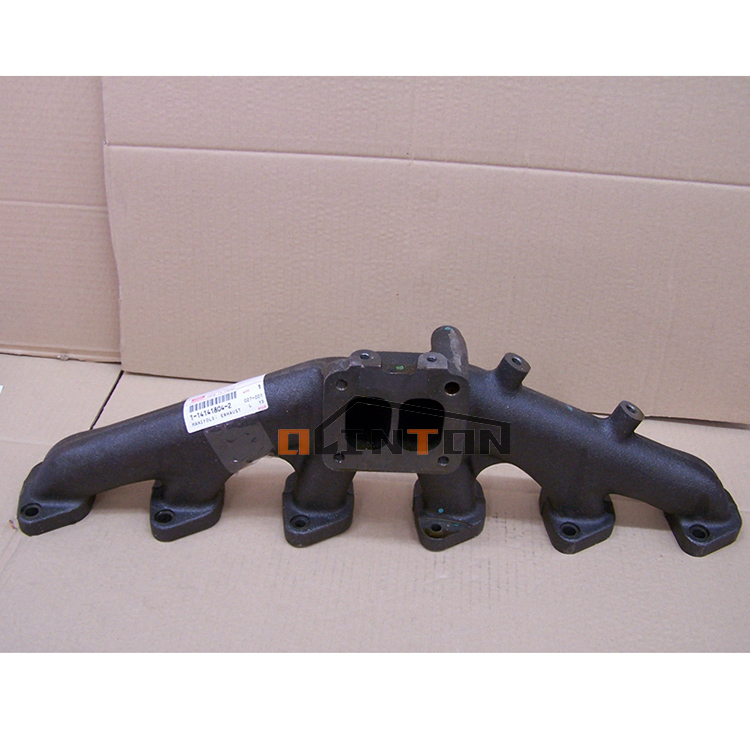Excavator OEM Support Cast Iron Exhaust Manifold for ZX200 6BG1 1-14141804-2