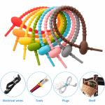 Reusable Silicone Cable Twist Ties Bread Tie Bag Sealing Clip Silicone