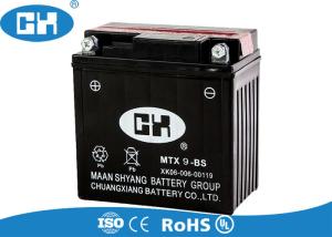 Quality Black 12 Volts Maintenance Free Motorcycle Battery With Acid Pack Acid Resistance wholesale