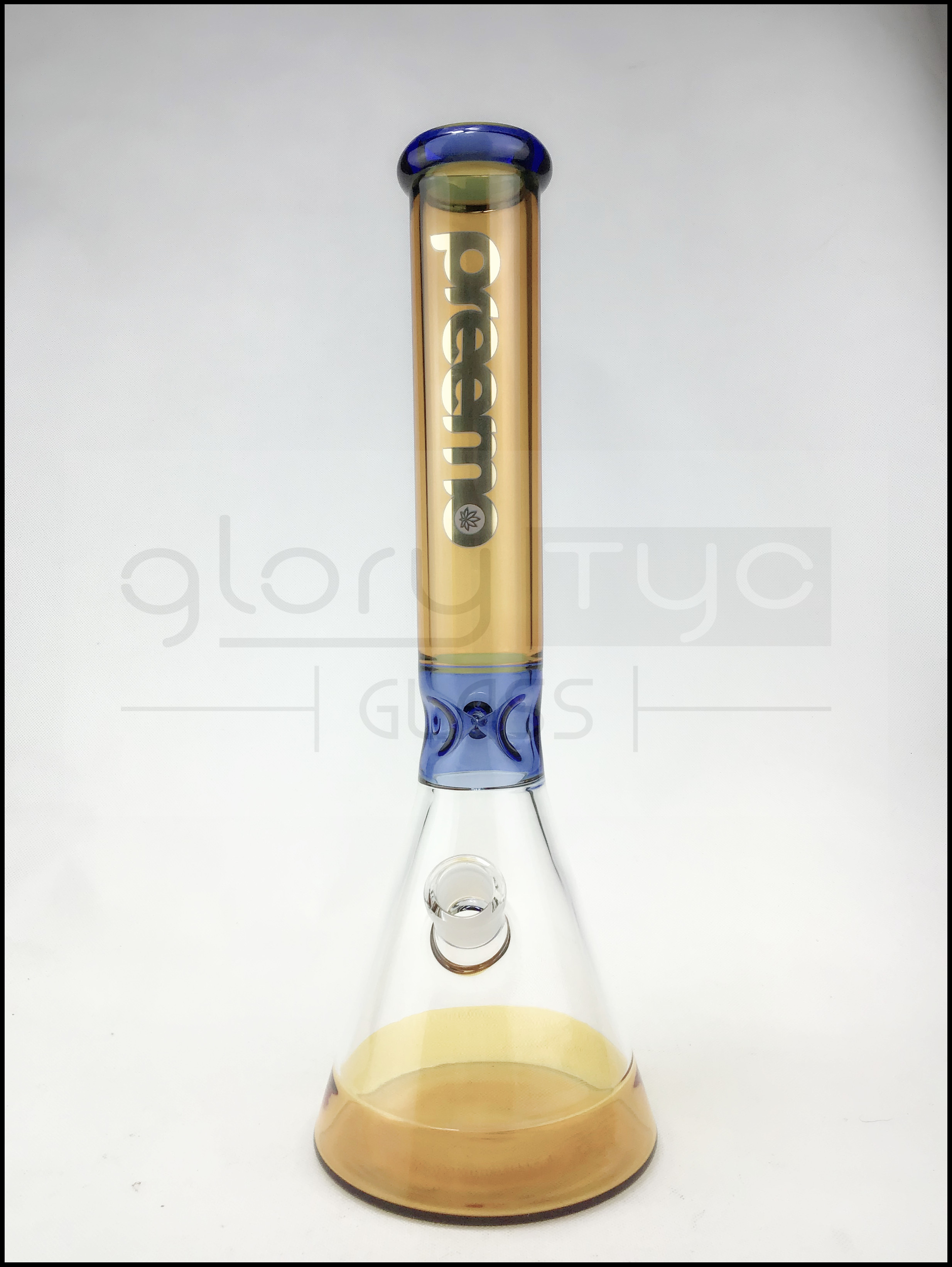 14 Inch Glass Water Pipes Electroplated Sandblast Beaker Smoking